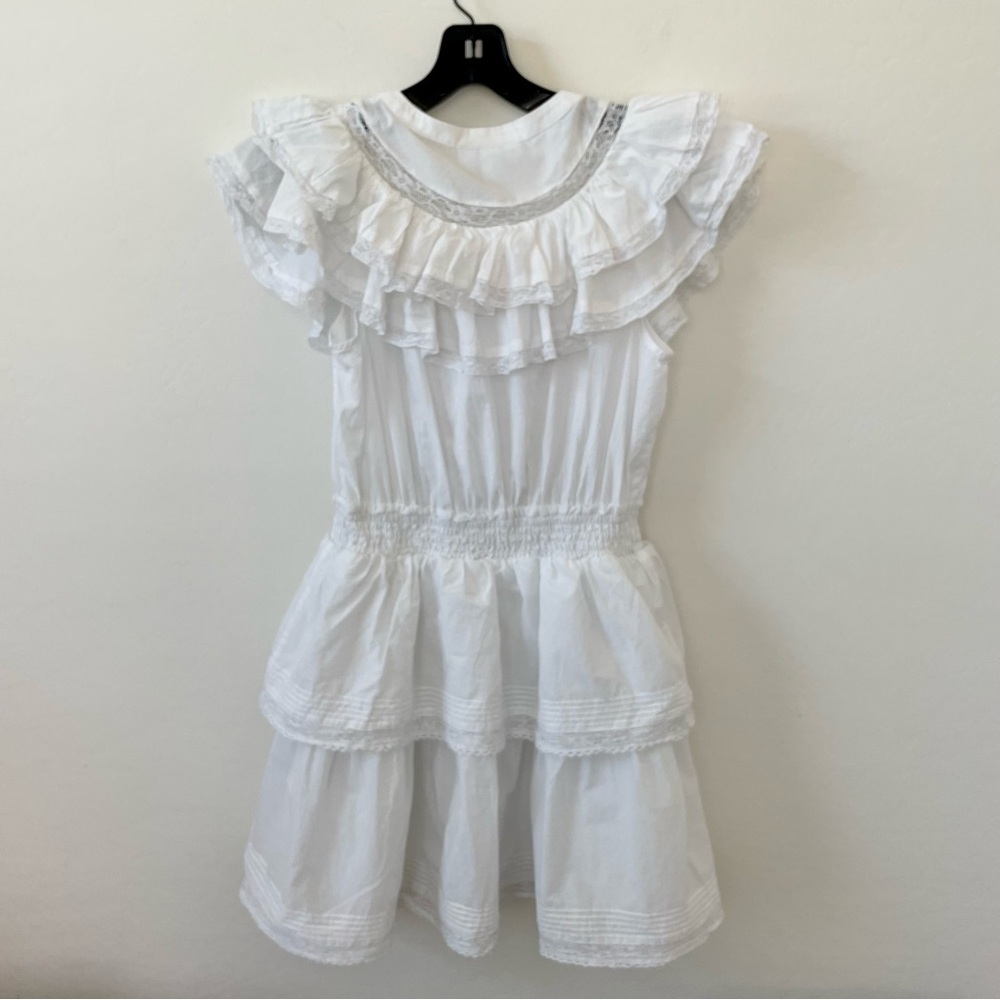 LOVESHACKFANCY TARGET CLASSIC DOUBLE RUFFLE DRESS - Picture 7 of 10